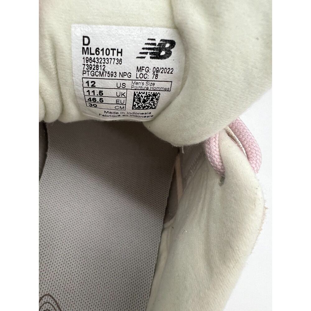 New Balance 610v1 Stone Pink Sandstone ML610TH Sneakers Men's 12D NEW - Picture 3 of 12